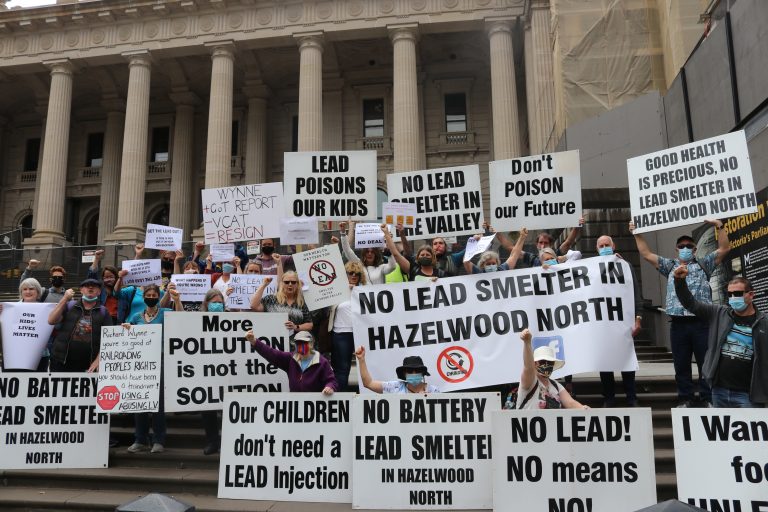 Locals take lead smelter concerns to Parliament