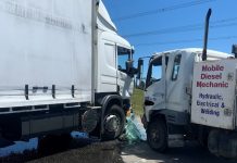 Trucks collide in Morwell