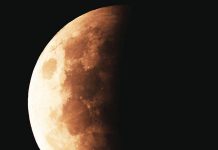 Super blood moon in the skies of the Valley