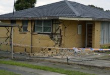 Car collides with house in Churchill