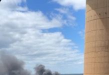 Coal bunker fire at Yallourn