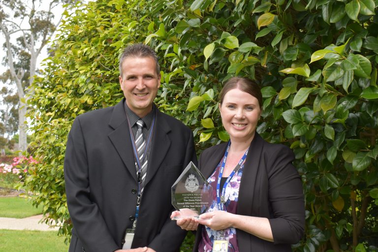 Police officer’s prestigious award