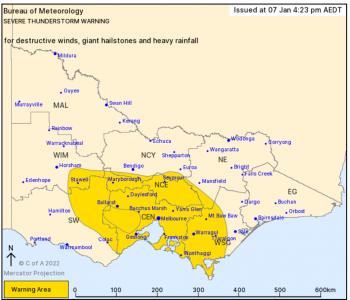 Severe thunderstorm warning issued for parts of Latrobe Valley ...