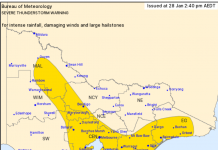 Severe Thunderstorm Warning issued for parts of Gippsland
