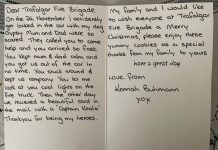 Heartfelt thank you to brigade