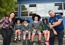 Triplets reach milestone as they embark on first day of school