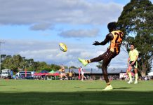 Pies and Hawks in Morwell on Friday