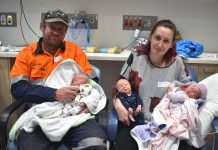 Triple treat for Morwell couple