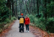 Wet, cool conditions at Grand Ridge