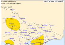 Severe Thunderstorm Warning issued
