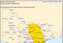 Severe thunderstorm warning issued for the Latrobe Valley
