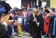 Federation University students walking tall