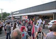 Protest takes place outside McDonald’s