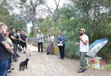 Artwork installation along Moe-Yallourn rail trail