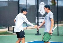 Captain Grumley leading the way