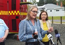 Premier Allan tours the storm path