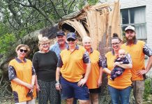 A town left to pick up the pieces