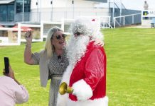 Moe races in the festive spirit