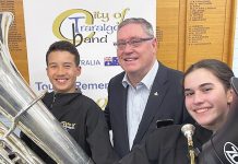 Tubas presented in time for tour