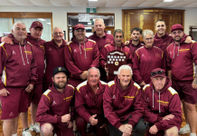 Bowlers warm up for pennant