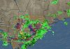 Severe thunderstorms awakening heavy rain