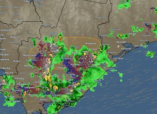 Severe thunderstorms awakening heavy rain