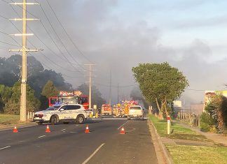 Industrial fires treated as suspicious