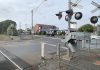 Lloyd St, Moe boom gate damaged