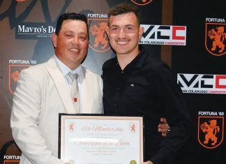 DeLuca honoured with Fortuna life membership