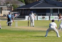 Weekend cricket: just a tad wet
